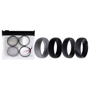 Silicone Wedding Ring - Black-Camo by ROQ for Men - 4 x 16 mm Ring